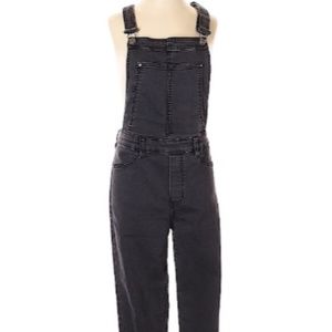 H&M Divided Stretch Black Denim Overalls